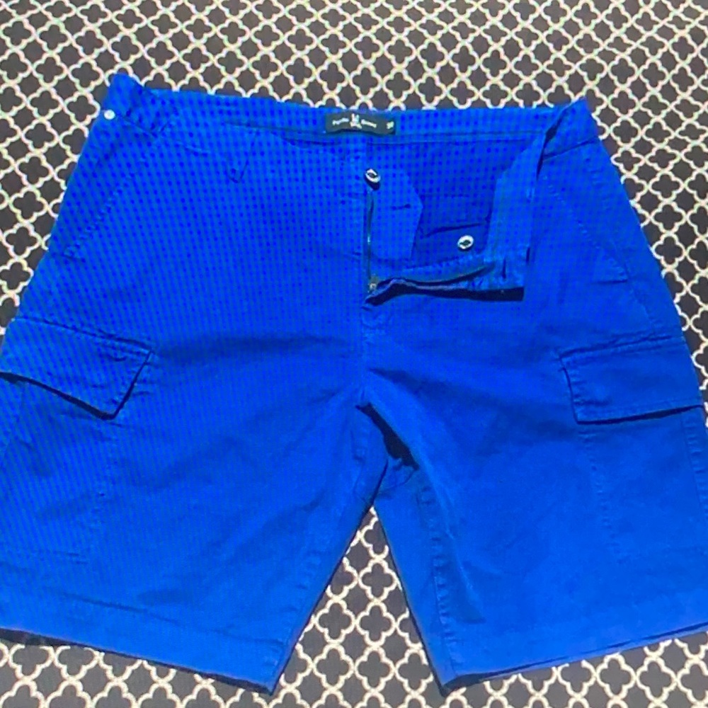 Psycho Bunny Electric Blue Cargo Shorts